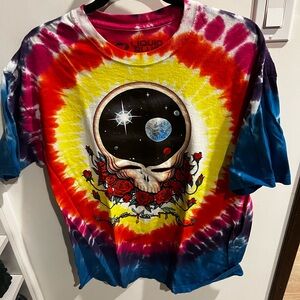 Liquid Blue Multicolor Tie-Dye Grateful Dead T-Shirt